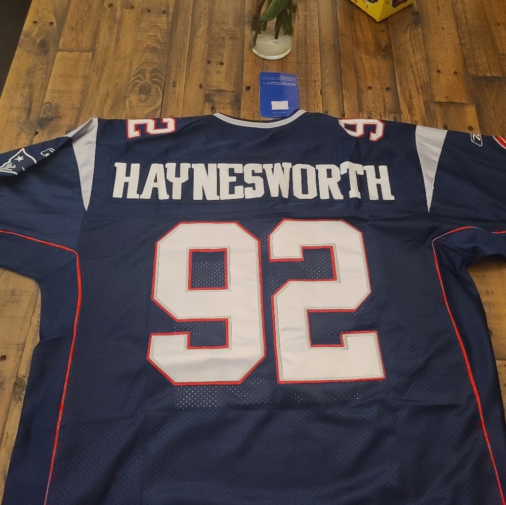 Brand New Throwback Haynesworth Authentic Reebok New England Patriots Jersey